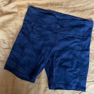 Lululemon fast & free Black Camouflage 8” Shorts